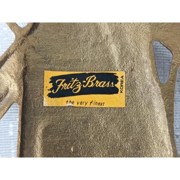 VTG Solid Brass Windmill Key Rail Key Hanger Key Hooks From Fritz Brass Wall Art - Picture 5 of 8